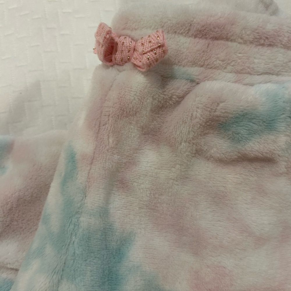 Cynthia Rowley Kids Pink and Blue Tie-Dye Joggers - Picture 2 of 4